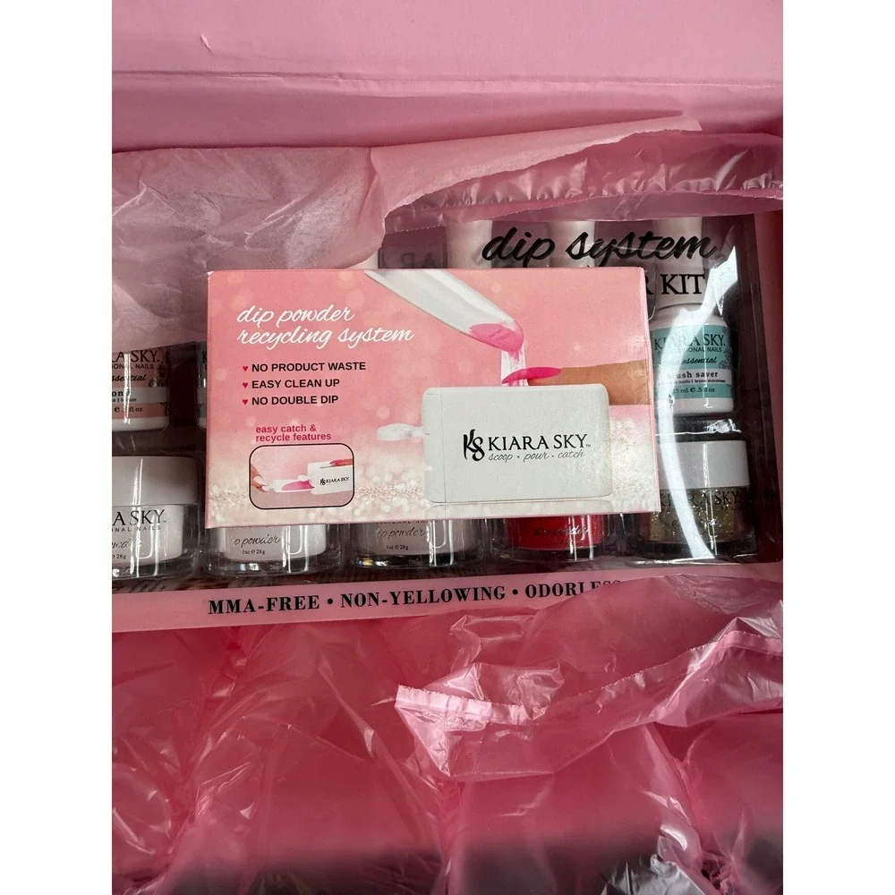 Kiara Sky Dip System Color Starter Kit Professional Nail Dip Powder Set